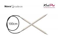 KnitPro Nova Cubics Metall Rundnadel 100cm