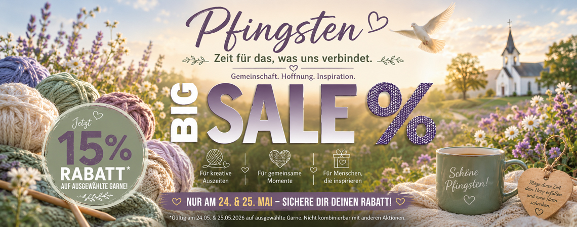  Starke Wolle & Stricknadel Angebote - Pfingsten 2026 - auf jeden Fall mit 15% Rabatt 