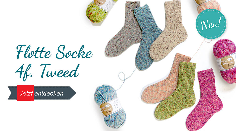  Flotte Socke Tweed 4-fach Rellana jetzt gnstig kaufen 