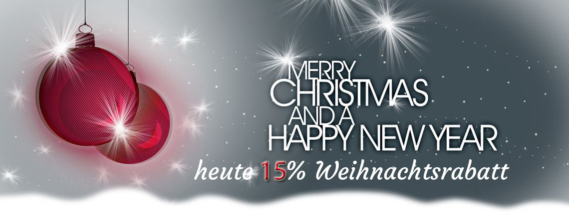  Happy Hour Weihnachten - 15 % Rabatt 