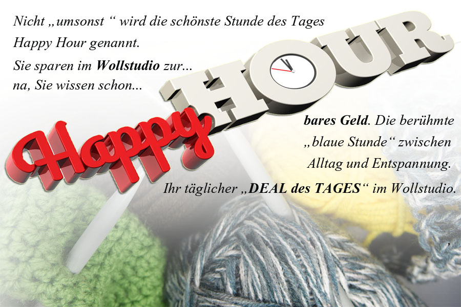 Happy Hour bei www. Wollstudio.com