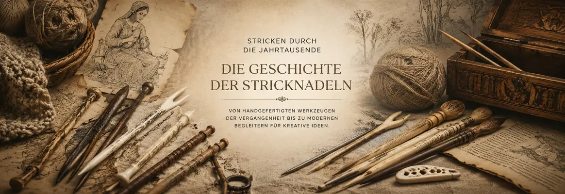 Die Geschichte der Stricknadeln.Werkzeuge der Vergangenheitunderbares zu erschaffen.