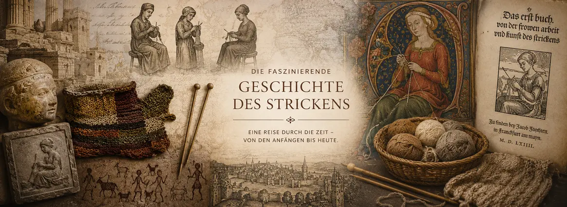 Eine Reise durch die Zeit von den Strick Anfängen bis heute