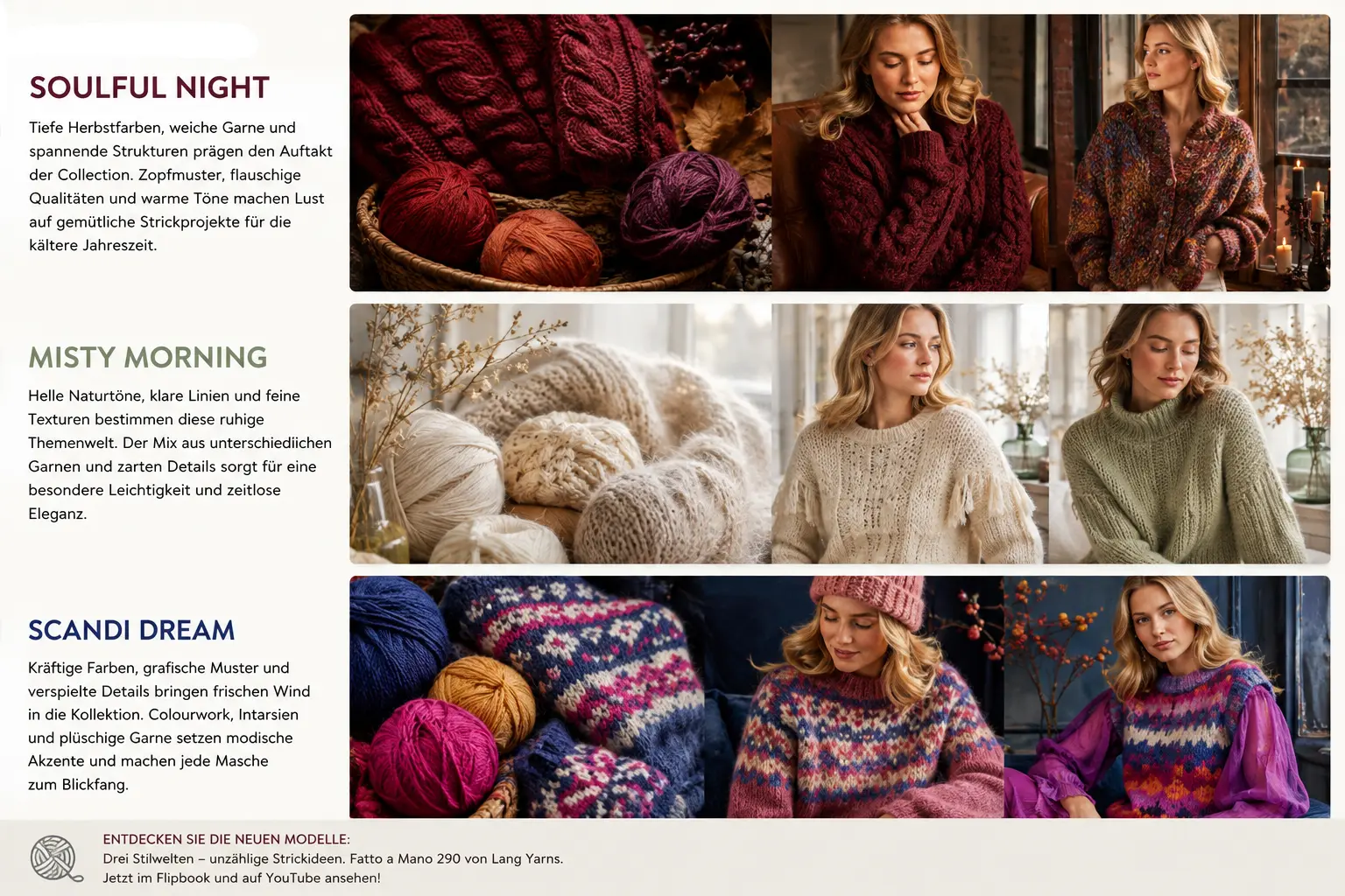 Drei Stilwelten - unzählige Strickideen. Fatto a Mano 290 von Lang Yarns Drei Stilwelten - unzählige Strickideen. Fatto a Mano 290 von Lang Yarns