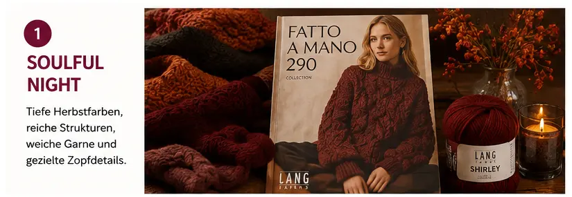 Lang Yarns Fatto a Mano 290 - Soulful Night - tiefe Farben und Strukturen Lang Yarns Fatto a Mano 290 - Soulful Night - tiefe Farben und Strukturen