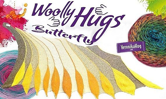 Butterfly Bobbel Woolly Hugs - Veronika Hug | Wollstudio