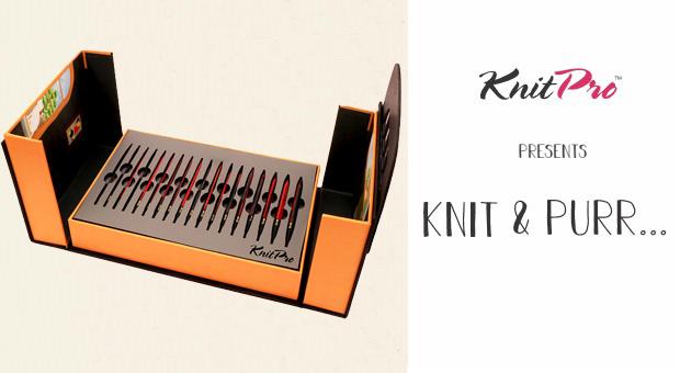 Knit & Purr Millennium Nadelspitzen Set in rot-schwarzer Handwerkskunst