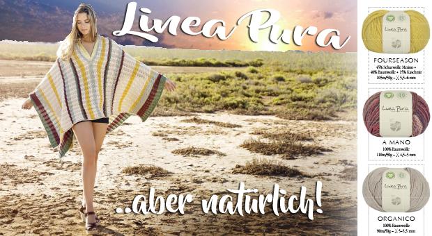 Nach GOTS und ICEA zertifizierte Linea Pura Wolle von Lana Grossa. Mit Öko Garnen stricken ist die bessere Wahl!
