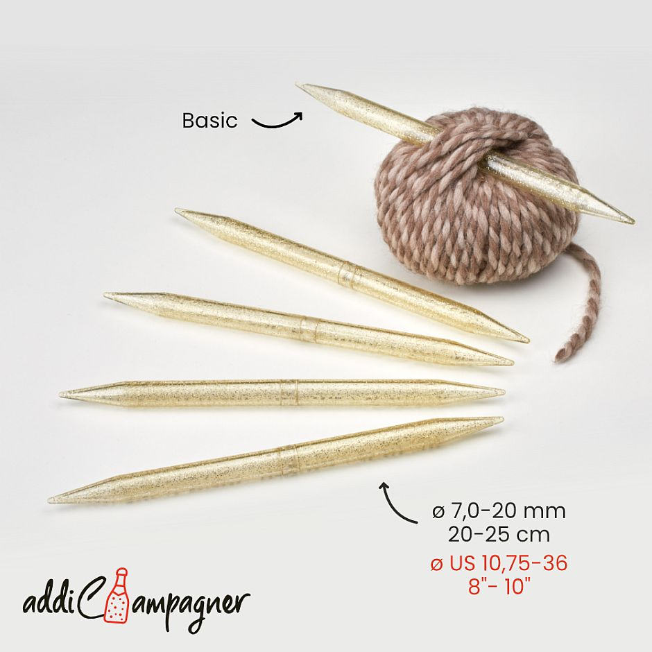 Addi Champagner Strumpfstricknadel 20 cm 3