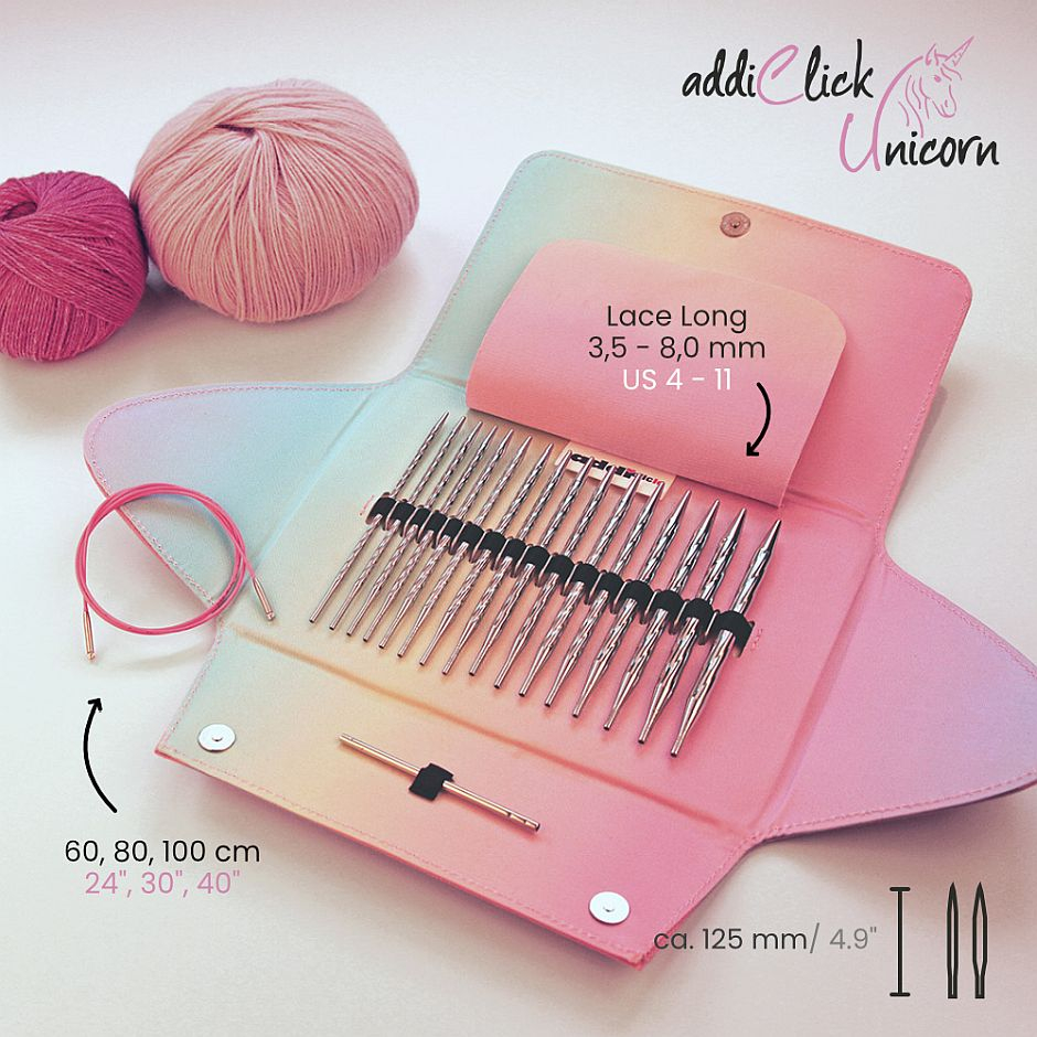 Addi Click Unicorn Lace Set 3