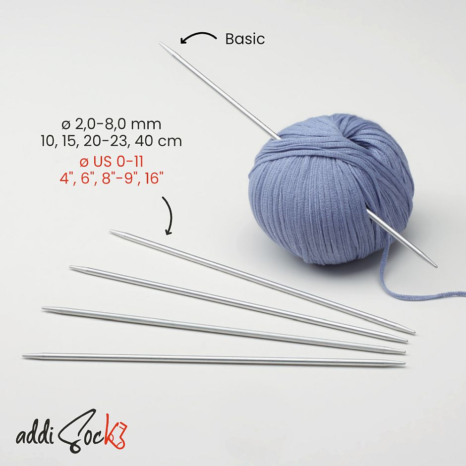 Addi extraleichte Strumpfstricknadel 20 cm 3
