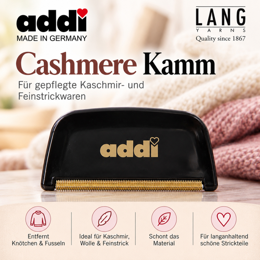 addi Lang Cashmere Kamm Farbe 9999
