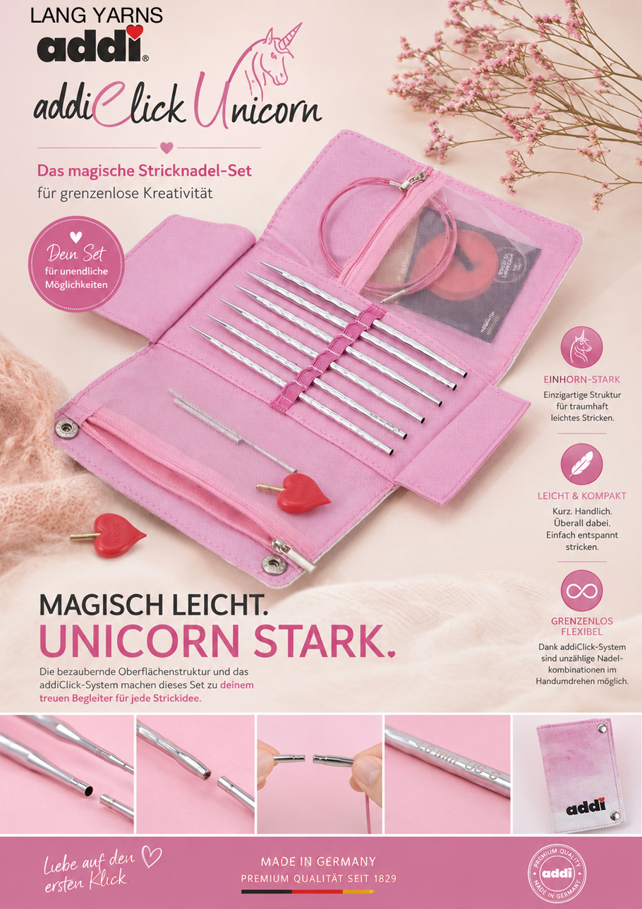 addi Lang Click Unicorn Lace Long Starter Set Farbe 9999