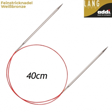 Addi Lang Feinstricknadeln Weibronze 40cm