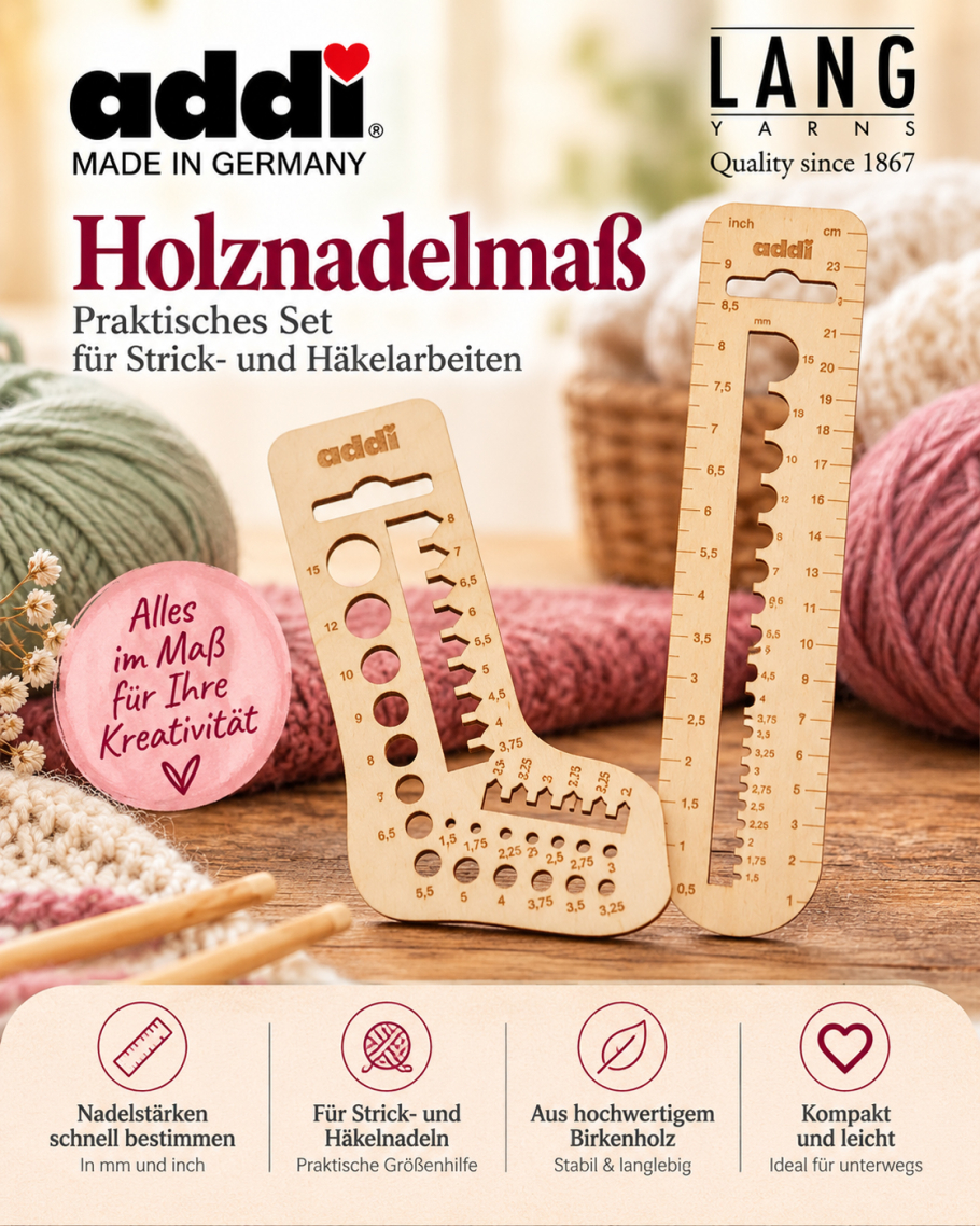 addi Lang Holznadelmass Farbe 9999