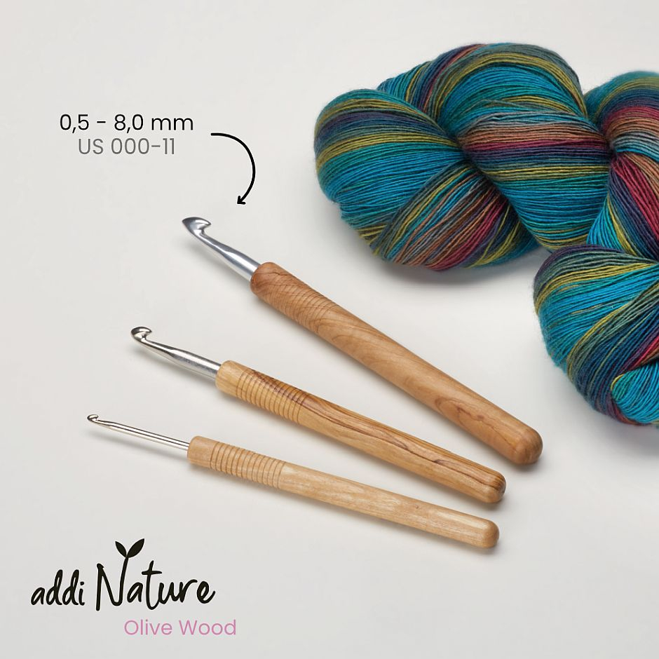Addi Nature Olive Wollhkelnadel 3