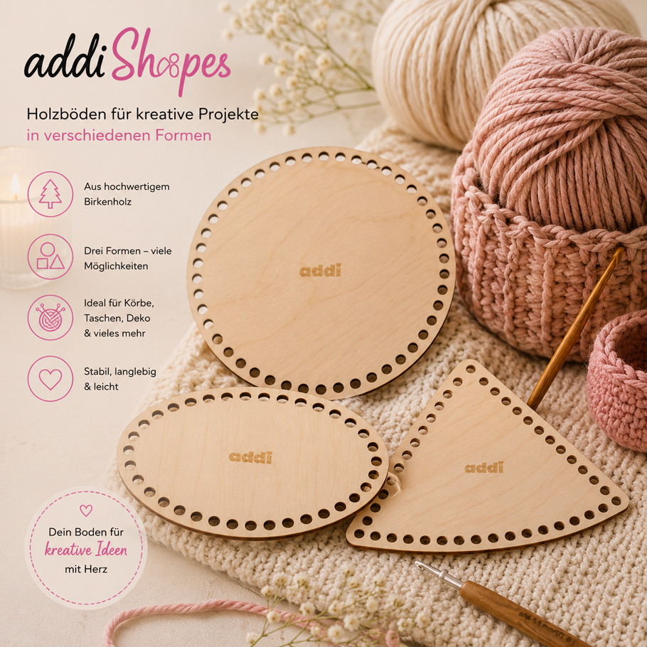 Addi Shapes Oval Farbe 9999