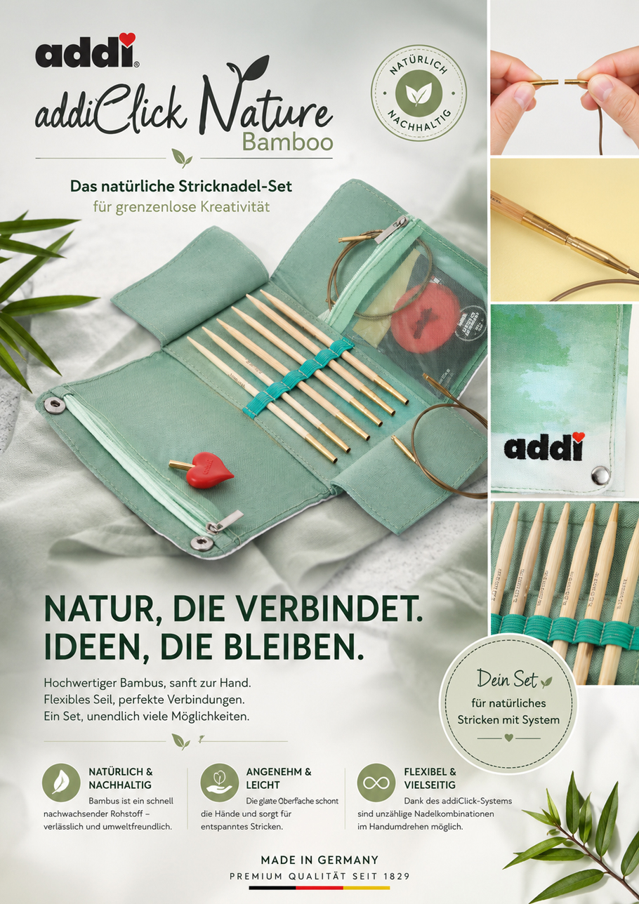 addiClick Nature Bamboo Long Starter Set Farbe 9999