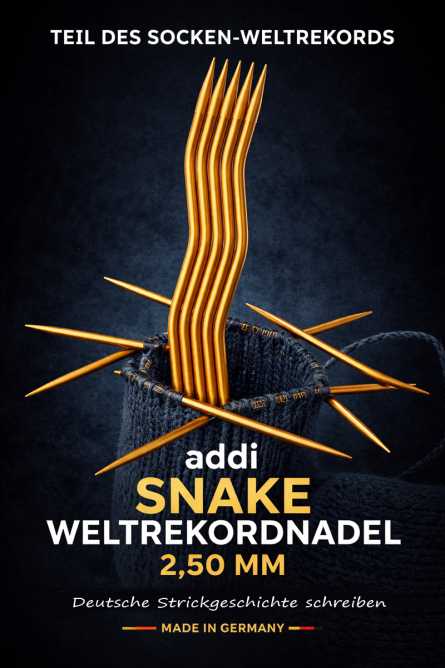 addiCraSy Snake Lace Nadelspiel Weltrekordnadel
