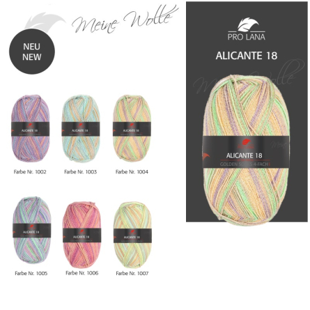 Alicante 18 Golden Socks Pro Lana