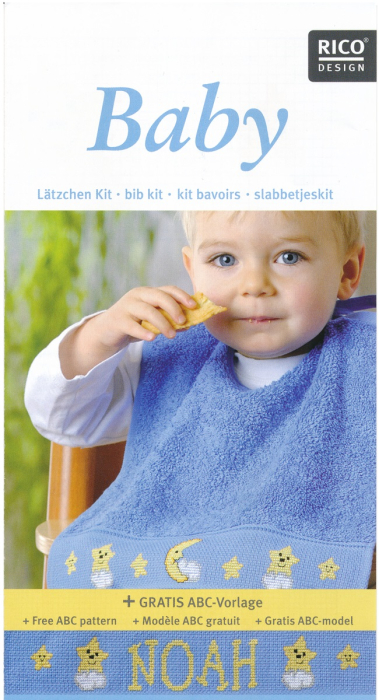 Baby-Ltzchen Stick-Set blau RICO Design