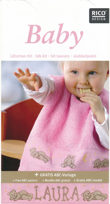 Baby-Ltzchen Stick-Set rose RICO Design