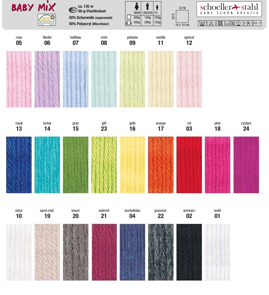 Baby Mix Schoeller-Stahl Farbe 9999