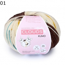 CraSy Sockenwolle Clouds Farbe 1