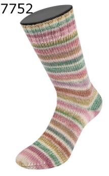 Cool Wool 4 Socks Print Lana Grossa Farbe 752