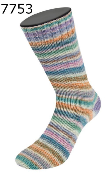 Cool Wool 4 Socks Print Lana Grossa Farbe 753