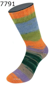 Cool Wool 4 Socks Print Lana Grossa Farbe 791