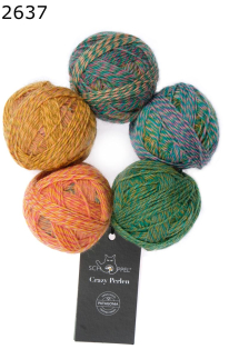 Crazy Perlen Schoppel Wolle Farbe 637
