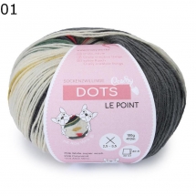 CraSy Sockenwolle Dots Farbe 1