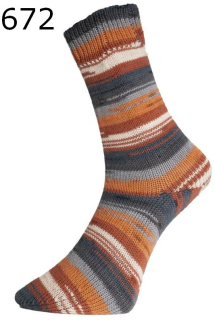 Fashion V Golden Socks Pro Lana Farbe 672