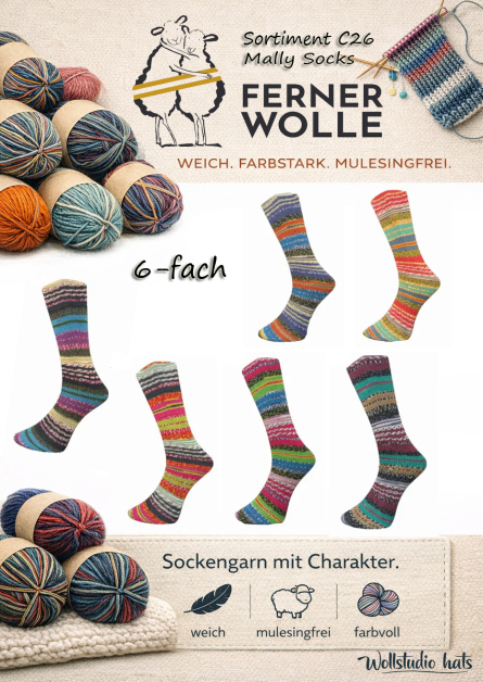 Ferner Wolle Mally Socks C26