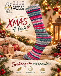 Ferner Wolle Sockenwolle X-Mas Farbe 21