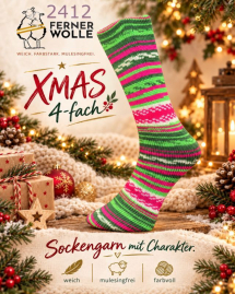 Ferner Wolle Sockenwolle X-Mas Farbe 24