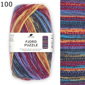 Fjord Puzzle Pro Lana Farbe 100