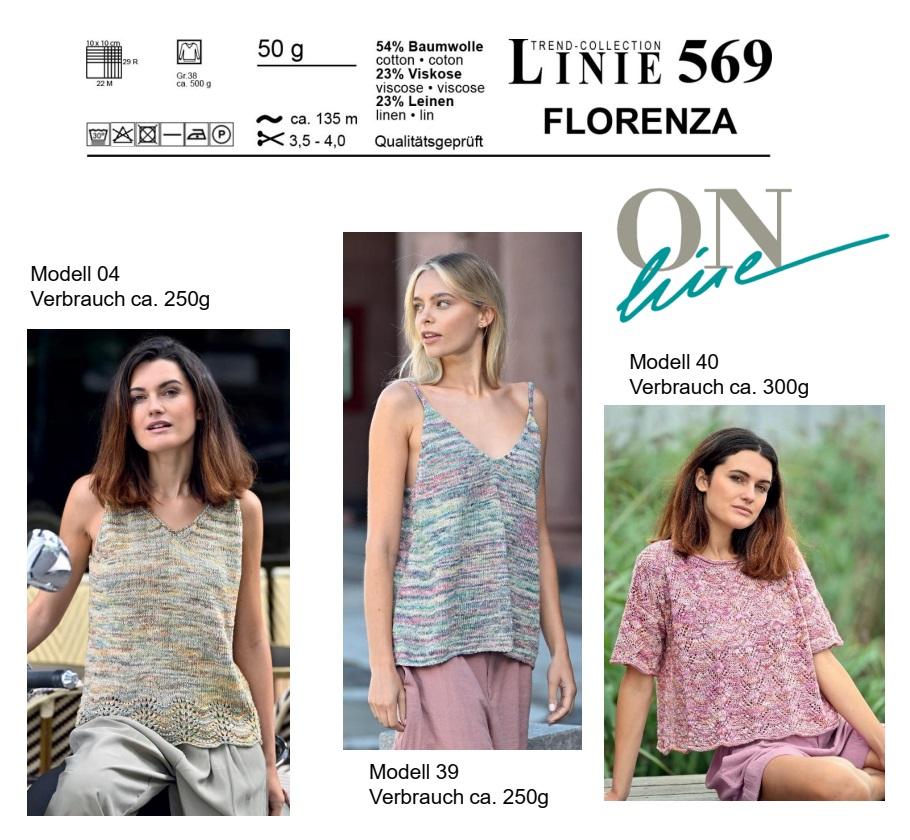 Florenza Linie 569 ONline-Garne Farbe 9999