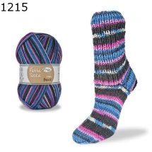 Flotte Socke Black 6-fach Rellana Farbe 215