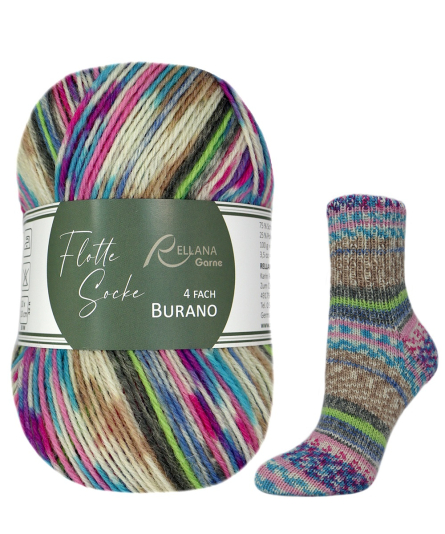 Flotte Socke Burano Rellana