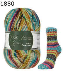 Flotte Socke Burano Rellana Farbe 880