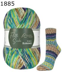 Flotte Socke Burano Rellana Farbe 885