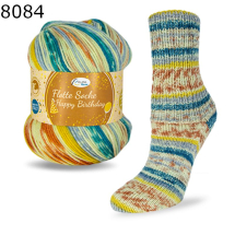Flotte Socke Happy Birthday Rellana 8f Farbe 84