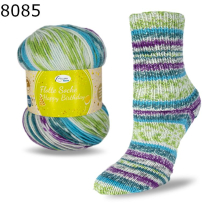 Flotte Socke Happy Birthday Rellana 8f Farbe 85