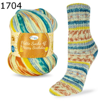 Flotte Socke Happy Birthday Rellana Farbe 704