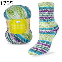 Flotte Socke Happy Birthday Rellana Farbe 705