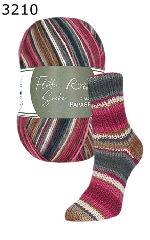 Flotte Socke Papagei Rellana Farbe 210