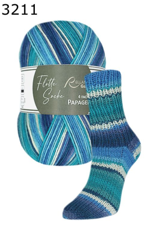 Flotte Socke Papagei Rellana Farbe 211