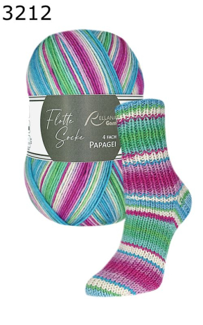 Flotte Socke Papagei Rellana Farbe 212